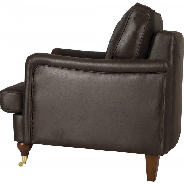 Sofa buet 3-seter 225 cm brun vintage Sofa buet 3-seter 225 cm brun vintage