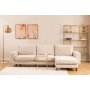 Berlin divan sofa med treben hyre - Krem
