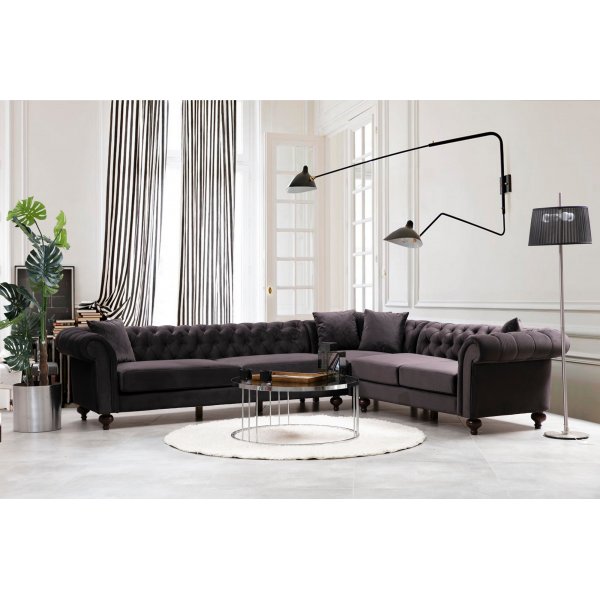 Bogart hjørnesofa - Brun Bogart hjørnesofa - Brun