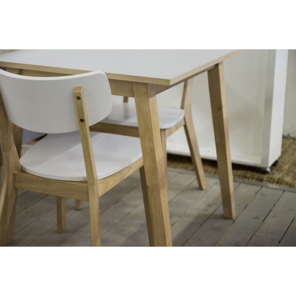Nordkap stol - Hvit/lys eik Nordkap stol - Hvit/lys eik