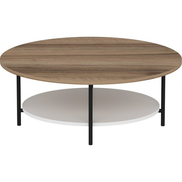 Elis salongbord 90 x 60 cm - Eik/hvit