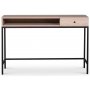 Stilo V.2 Skrivebord - Whitewashed / Svart metall