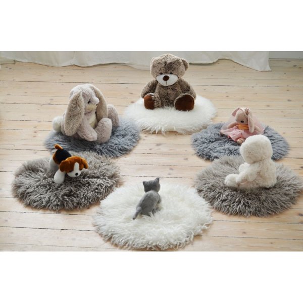 Baby lammeskinn M�rkegr�