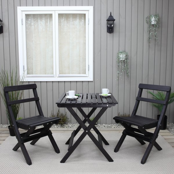 Wilma spisebord 65 x 65 cm - Sort Wilma spisebord 65 x 65 cm - Sort