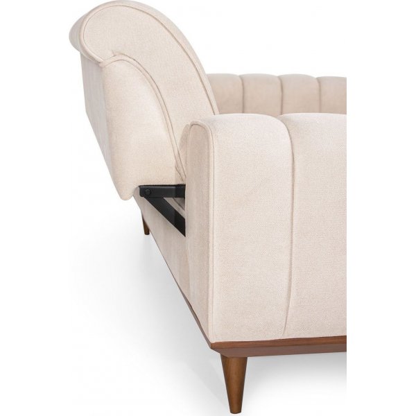 Ivory 3-seters sofa - Krem Ivory 3-seters sofa - Krem