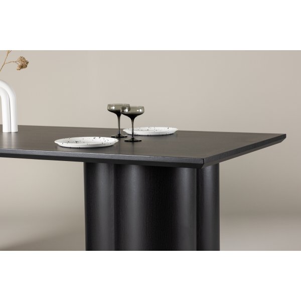 Olivia spisebord 210x100 cm svartbeiset