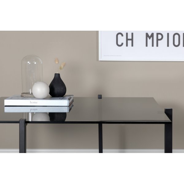 Salongbord Bivo - Svart / Glass