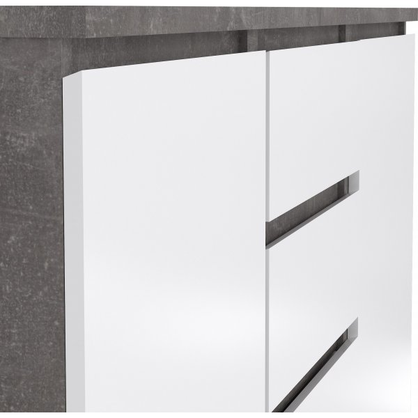 Naia skjenk - Betong/hvit Naia skjenk - Betong/hvit