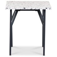Terrazzo sidebord 50x50 cm - Terrazzo Cosmos & underdel AIR i svart metall Terrazzo sidebord 50x50 cm - Terrazzo Cosmos & underdel AIR i svart metall