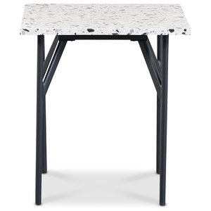 Terrazzo sidebord 50x50 cm - Terrazzo Cosmos & underdel AIR i svart metall Terrazzo sidebord 50x50 cm - Terrazzo Cosmos & underdel AIR i svart metall