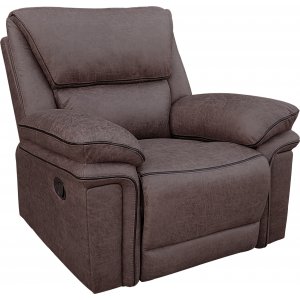 Reclinerlenestol Riverdale - Brun (Mikrofiber)