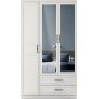 Henna garderobe 105 x 50 x 210 cm - Hvit