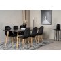 Bridge spisebord, 180 cm - Svart/eik