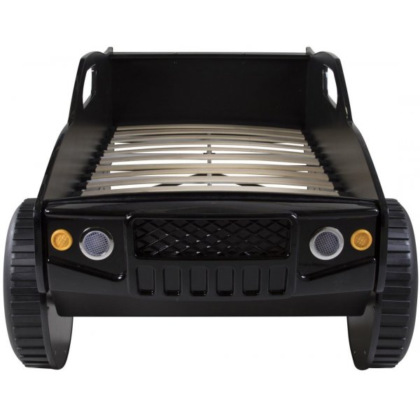 Barneseng Jeppe svart med belysning - Svart