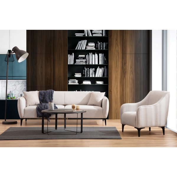 Belissimo 3-seters sofa - Hvit