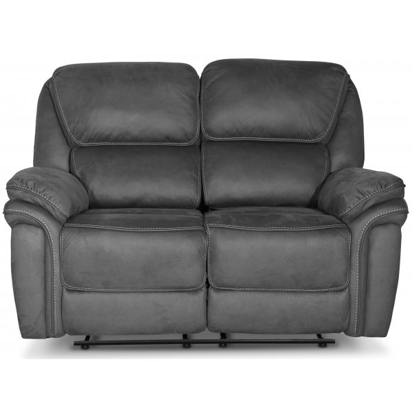 Riverdale recliner-sofa, 2-seter - grå (micorfiber) Riverdale recliner-sofa, 2-seter - grå (micorfiber)