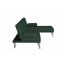 Sovesofa med divan i grnn flyel