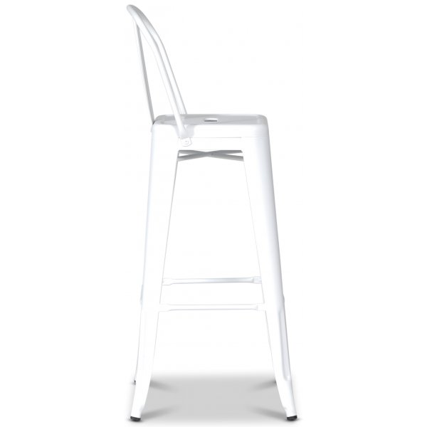 France Deco Barstol i metall - Hvit