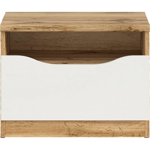 Nuis nattbord - Eik/hvit Nuis nattbord - Eik/hvit