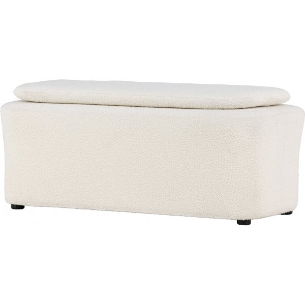 Laurel puff - Hvit boucle Laurel puff - Hvit boucle