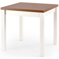 Yaritza spisebord 80-160 cm - Hvit/al Yaritza spisebord 80-160 cm - Hvit/al