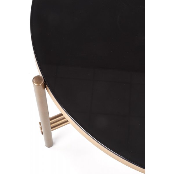 Jenelle sofabord - Svart/gull + Tekstilrens for mbler