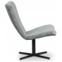 Spekerd designer lenestol - Lysegr (Flyel) / Svart