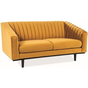 Alden Velvet 2-seters sofa - Curry