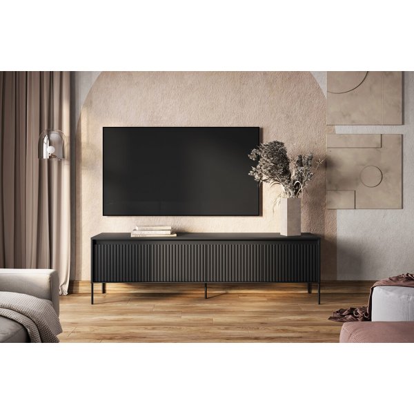 Trend media benk B193 cm - Sort