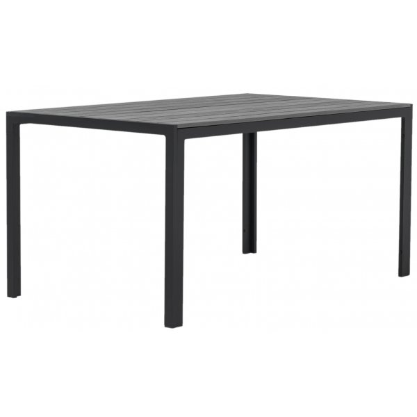 Spisegruppe med 4 stoler og spisebord 150 x 90 cm svart/grå - Las Vegas Spisegruppe med 4 stoler og spisebord 150 x 90 cm svart/grå - Las Vegas