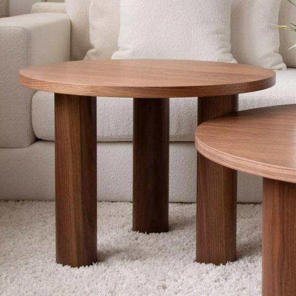 Macala sidebord Ø65 cm - Valnøtt Macala sidebord Ø65 cm - Valnøtt
