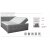 Siesta sengepakke, kontinentalseng med oppbevaring 5-sone pocket (grå) - Valgfri bredde