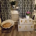 Kundebilde Matteus koffert X 2 (lysegrå | messing)