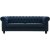 Herron 3-seters chesterfield-sofa - Bl + Mbelpleiesett for tekstiler