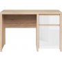 Kaspisk skrivebord 120 x 65 cm - Eik/hvit