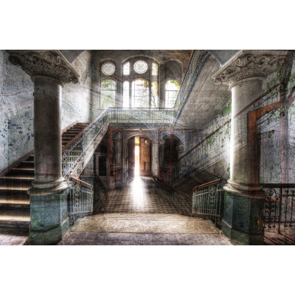 Glassbilde Old hall - 120x80 cm