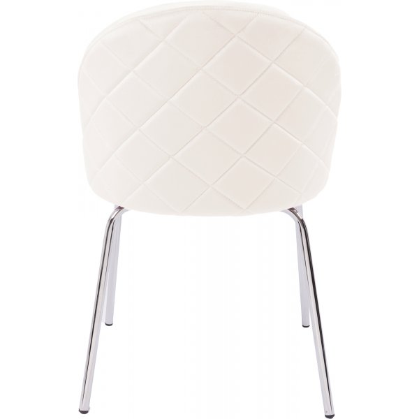 Plaza velvet stol - Beige / Krom Plaza velvet stol - Beige / Krom