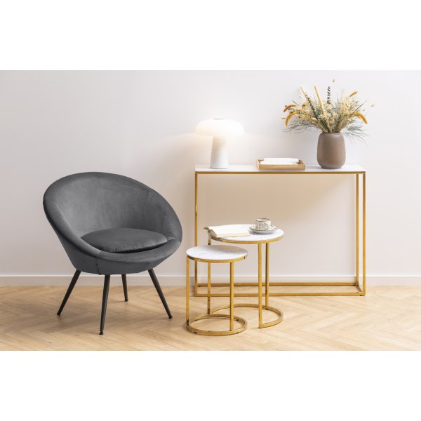 Alisma bord Ø35/45 cm - Hvit Alisma bord Ø35/45 cm - Hvit