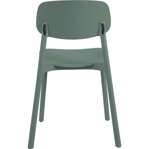 Archimedes stablebar spisestuestol - Stol i grønn plast Archimedes stablebar spisestuestol - Stol i grønn plast