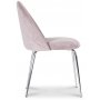 Plaza spisegruppe, marmorbord med 4 st Plaza flyelstoler - Rosa/Gr/Krom