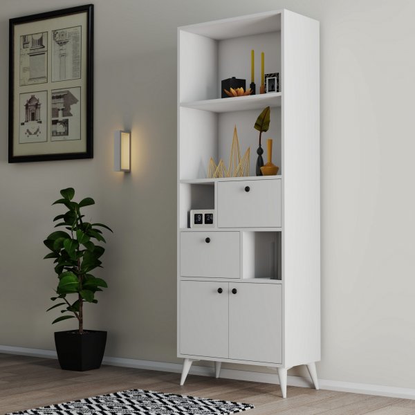 Ninova bokhylle - Hvit Ninova bokhylle - Hvit