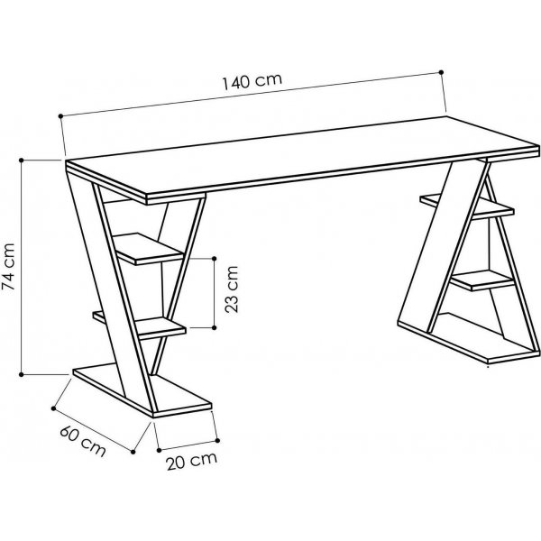 Papillon skrivebord - Hvit Papillon skrivebord - Hvit