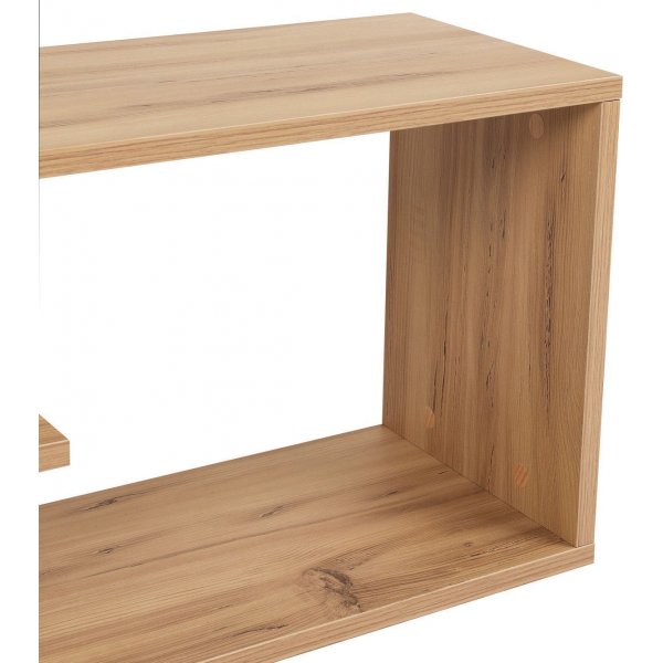 Zigzag mediebenk - Eik