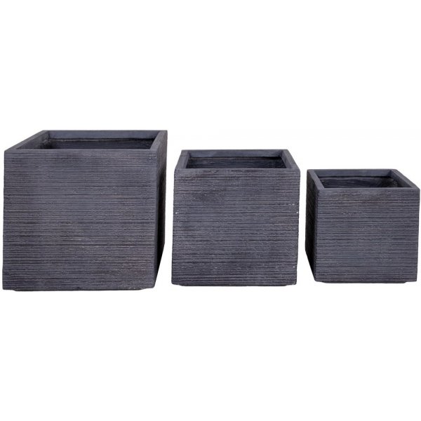 Auckland potter - Grå - 3 stk Auckland potter - Grå - 3 stk