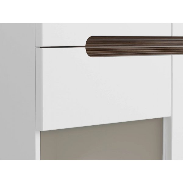 Azteca Trio skjenk med LED-belysning - Hvit