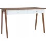 Heda skrivebord 120,5 x 60 cm - Hvit/lerk