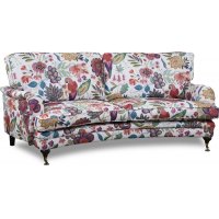 Howard Spirit buet 3-seters sofa i blomsterstoff - Eden Parrot White / Purple Howard Spirit buet 3-seters sofa i blomsterstoff - Eden Parrot White / Purple