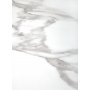 Morata spisebord 79 cm - Hvit marmor/sort/gull