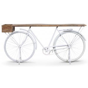 Cykel barbord - Hvit/mango