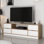 Elina TV-stativ - Hvit/brun